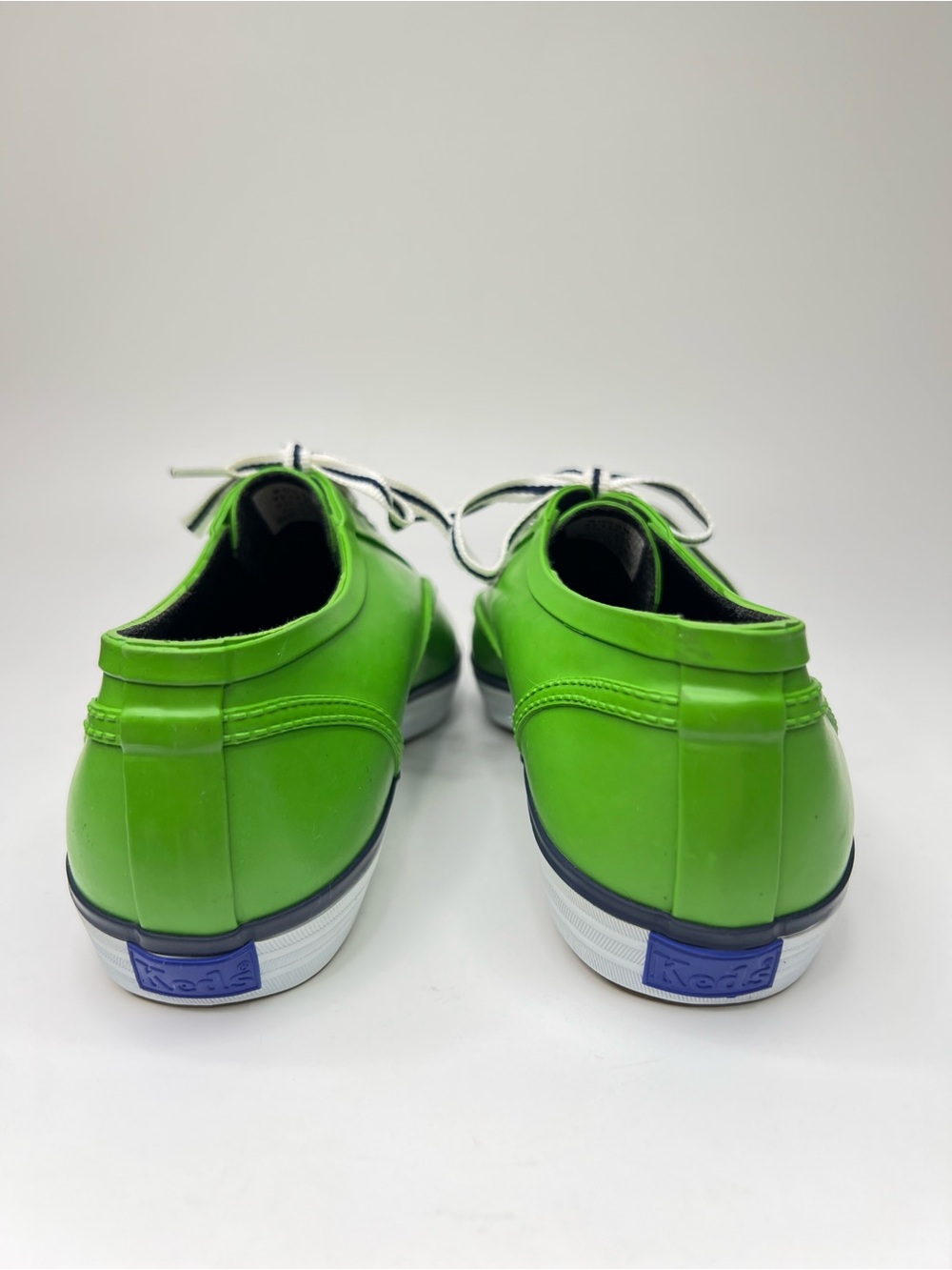 Keds Women’s Rubberized Green/Navy Puddle Jumper Low Top Lace Up Sneaker Size 9 - Picture 7 of 14